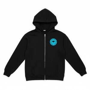 Malibu Middle School Youth Boys Navy Blue Full Zip Hoodie Kids Large Beach Surf